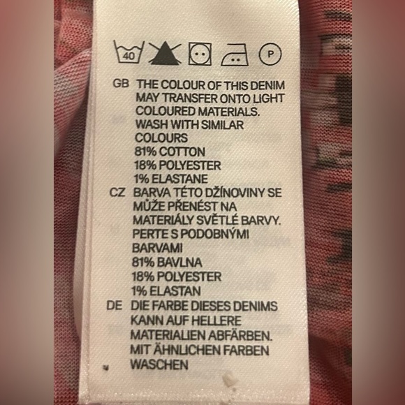 💫H&M Colorful Basic Women’s Short Sleeves Tie-Hem up See Trough Cropped T… - Picture 5 of 7